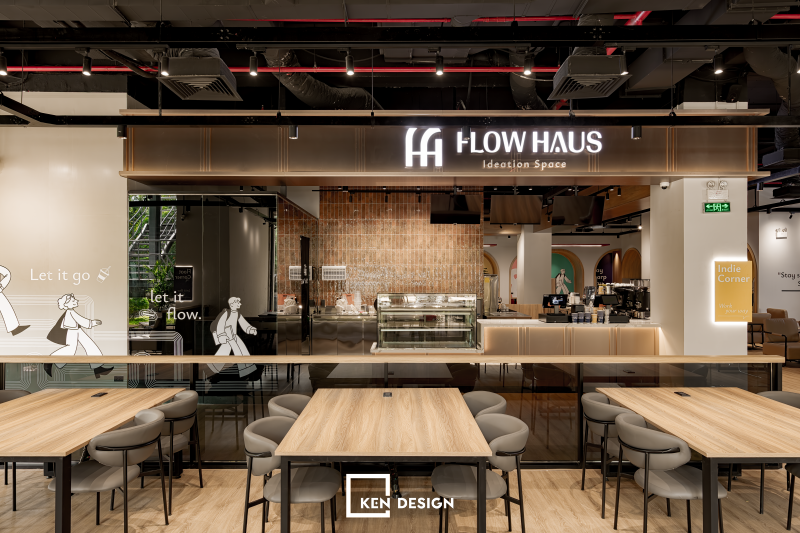 Thi công cafe coworking Flow Haus tại Lê Văn Lương